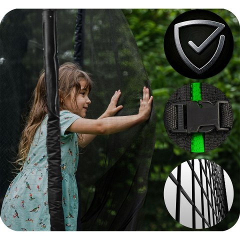 Trampolina ogrodowa 6ft/183cm z siatką zewnętrzną i drabinką Neo-Sport