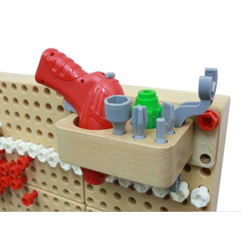 Zestaw Narzędzia Z Wkrętarką 8 Elementów - Tablica Naukowo-Kreatywna Masterkidz STEM