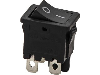 1109# Przełącznik kołyskowy czarny 6a/230v 4pin
