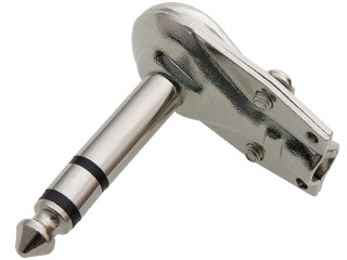 1211# Wtyk jack 6,3 st metal kątowy