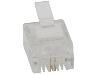 1252# Wtyk telefoniczny 6p2c (rj11) 100 pack