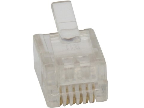 1256# Wtyk telefoniczny 6p6c (rj12) 100 pack