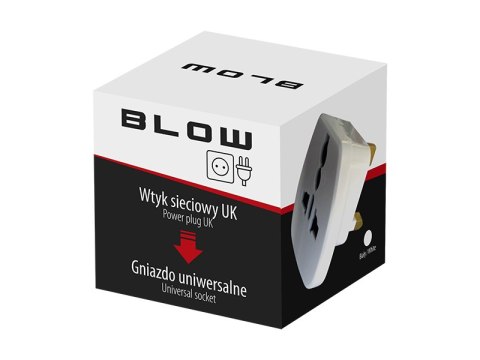 1314# Wtyk sieciowy wtyk uk/gniazdo uniwersalne białe