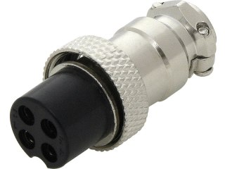 20-097# Wtyk cb mikrofonowy 4pin na kabel