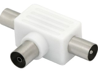 3214# Rozgałęźnik antenowy: gniazdo-2wtyk indukcyjny odwrotny/ii`