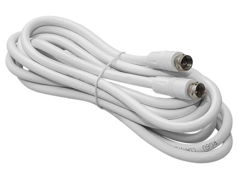 4332# Przyłącze wtyk f-wtyk f 3m białe