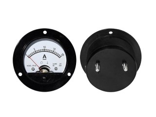 51-020# Miernik analogowy amperomierz okrągły 20a + bocznik