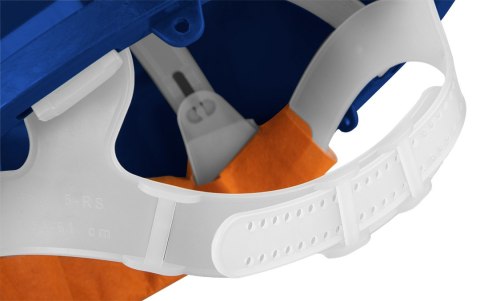 Kask ochronny atestowany, niebieski