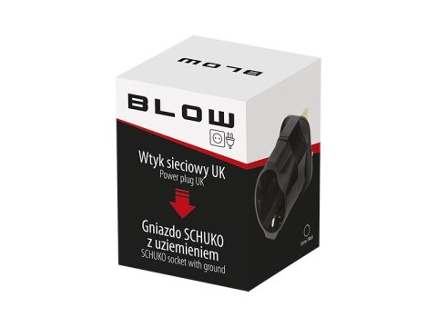 2135# Wtyk sieciowy wtyk uk/gniazdo schuko + uziemieniem