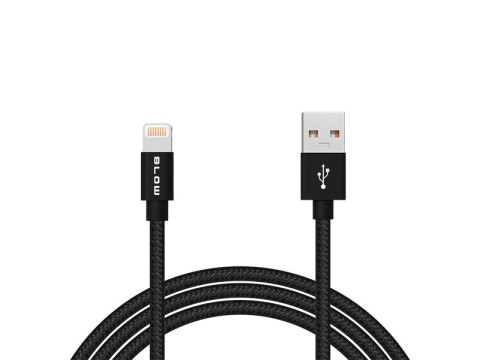 66-108# Przyłącze usb a - iphone 1,0m plecionka bl