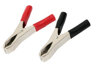 96-707# Krokodylki 50a czarny/czerwony komplet