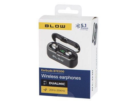 32-818# Słuchawki blow earbuds bte200 black