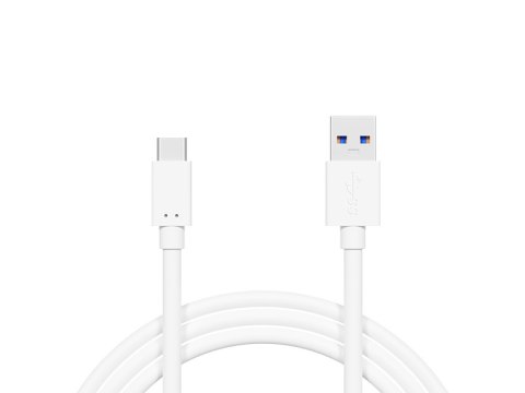 66-120# Przyłącze usb 3.0 a - usb-c 0,5m białe blister
