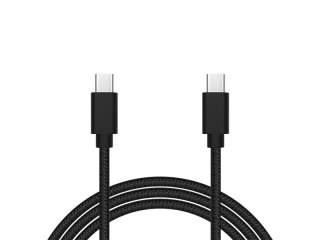 66-156# Przyłącze usb-c - usb-c 2.0 1,5m czarne plecionka