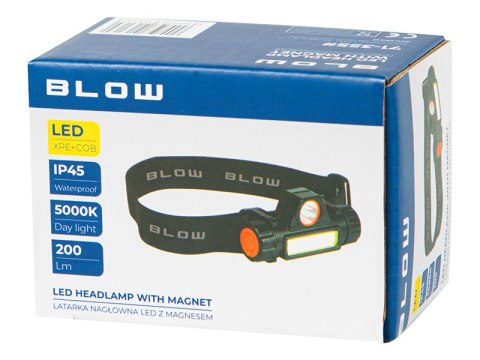 71-355# Latarka nagłowna z magnesem led