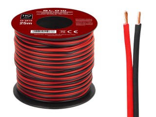 73-341# Przewód głośnikowy 2x0,35mm czarno-czerwony 25m