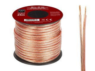 73-361# Przewód głośnikowy 2x0,35mm przezroczysty 25m