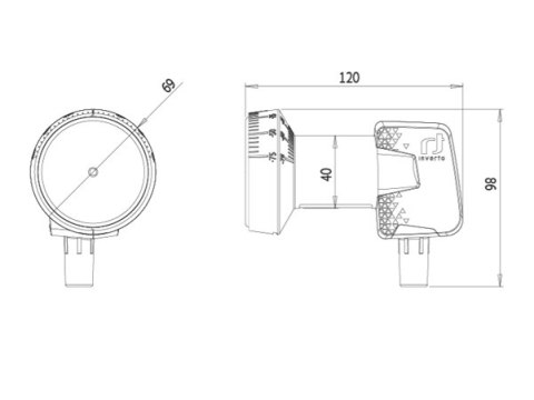 77-182# Konwerter sat inverto single premium