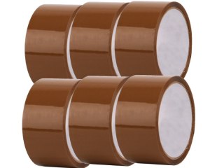 95-141# Taśma pakowa-klejaca brąz 48x60 6-pak