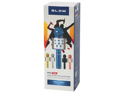 33-150# Mikrofon prm402 blow niebieski karaoke