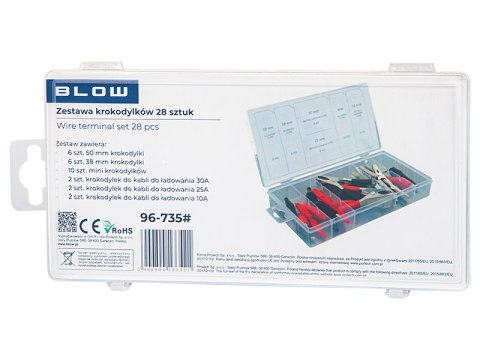 96-735# Zestaw krokodylków 28szt.