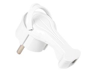 98-151# Wtyczka wt-16z pr kątowa biała z uchem