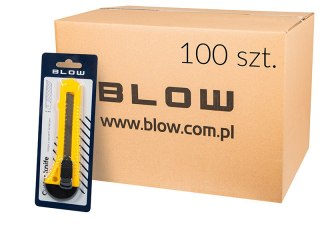 53-276# Nożyk łamany 18mm introligatorski plastikowy żółty opakowanie