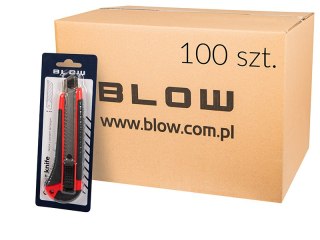 53-277# Nożyk łamany 18mm metalowy introligatorski blow opakowanie