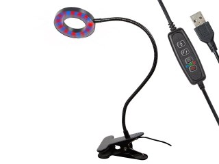 71-307# Lampa stojąca do uprawy roślin z klipsem