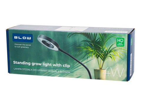 71-307# Lampa stojąca do uprawy roślin z klipsem