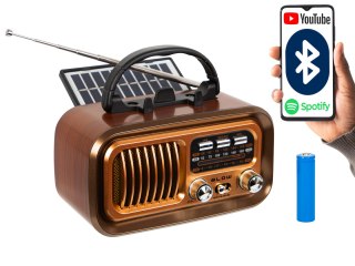77-555# Radio przenośne analogowe am/fm bt blow ra16 solarne