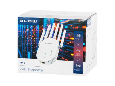 86-049# Wzmacniacz sygnału wi-fi repeater 300mb/s rp-2 blow`