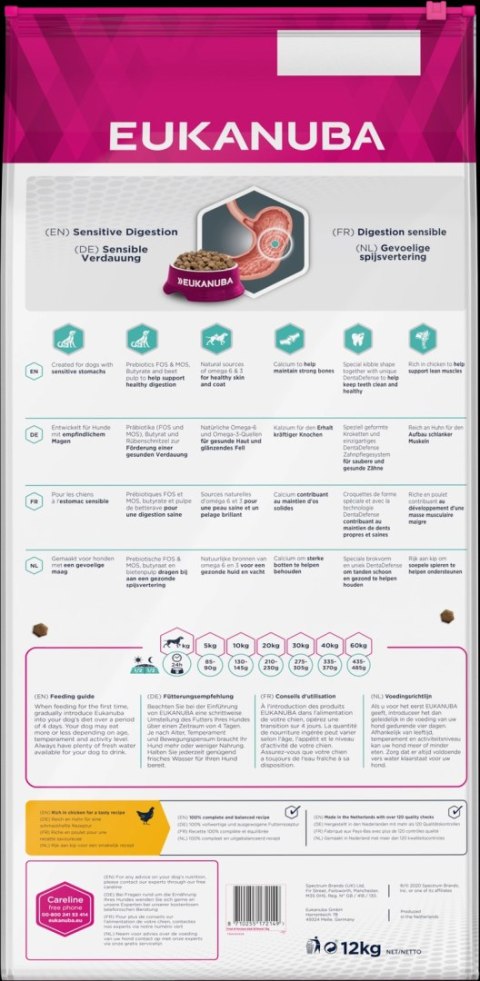 Eukanuba Daily Care Adult Sensitive Digestion 12kg