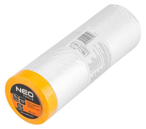Folia malarska 2,7 m x 15 m z taśmą o szerokość 1,5 cm