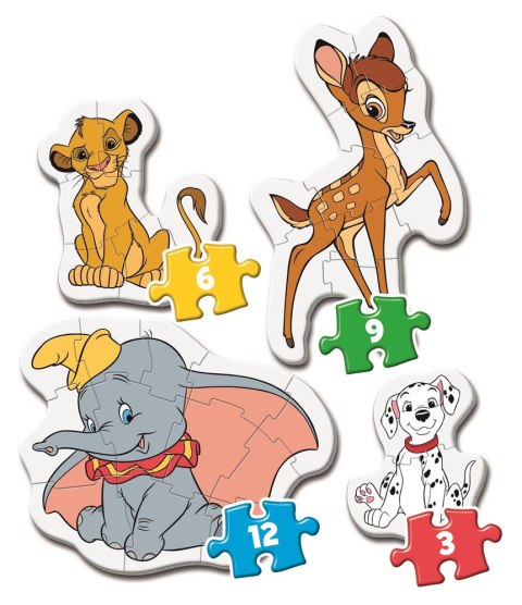 Moje Pierwsze Puzzle 3-6-9-12 DISNEY Clementoni 20806