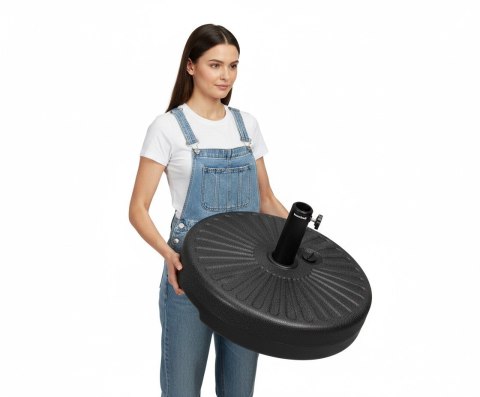 Okrągła podstawa pod parasol ogrodowy stojak obciążnik baza uchwyt 38-48mm