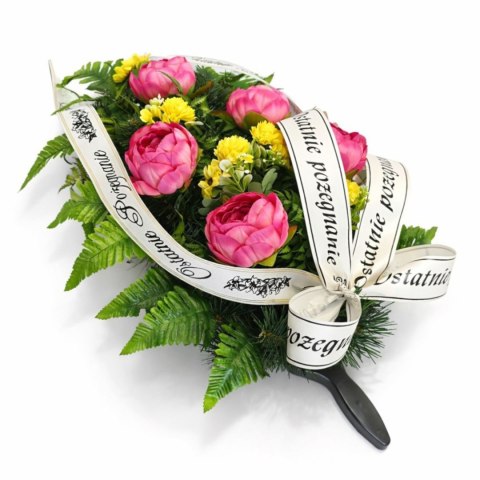 Wiązanka pogrzebowa wieniec na pogrzeb sztuczne kwiaty