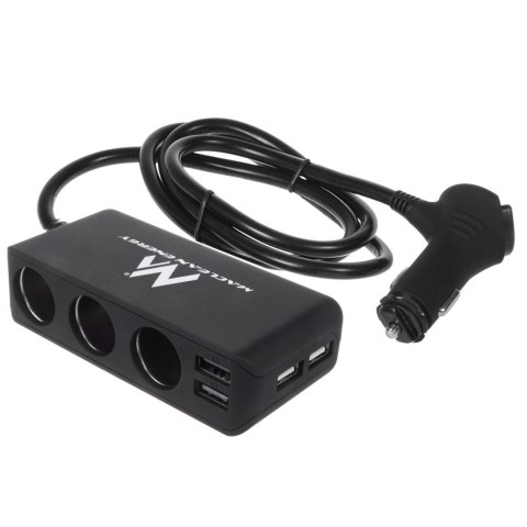 TRÓJNIK ROZDZIELACZ ZAPALNICZKI 12-24V KABEL USB-C