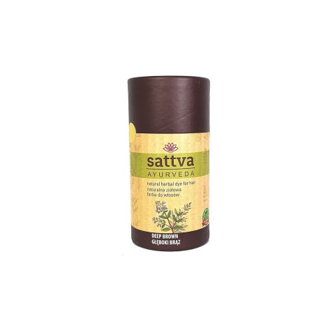 HENNA GŁĘBOKI BRĄZ ECO 150 g - SATTVA (AYURVEDA)