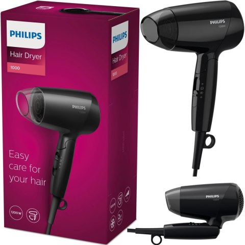 Philips BHC010/10 Suszarka Do Włosów 1200W Składana Turystyczna Czarna