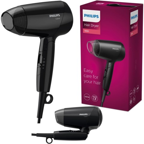 Philips BHC010/10 Suszarka Do Włosów 1200W Składana Turystyczna Czarna