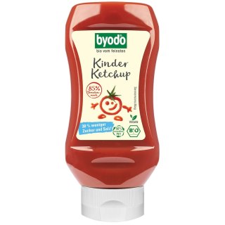 KETCHUP DLA DZIECI BEZGLUTENOWY BIO 300 ml - BYODO