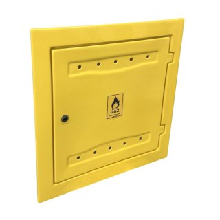OSŁONA LICZNIKA GAZU Z TWORZYWA 150*600*600MM ŻÓŁTA