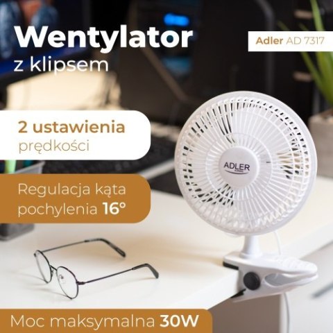 AD 7317 Wentylator 15 cm z klipsem + podstawa