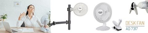 AD 7317 Wentylator 15 cm z klipsem + podstawa