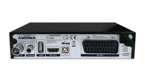 EV106P Esperanza tuner/dekoder cyfrowy dvb-t2 h.265/hevc ev106p