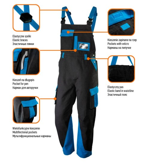 Ogrodniczki robocze HD+, rozmiar M