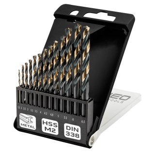 Wiertła do metalu HSS-CNC, 124°, "Pro-Tec", 1.5 - 6.5 mm, zestaw 13 szt.