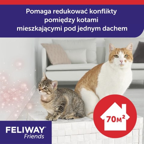 Ceva Animal Health Polska Sp. Z O.o Feliway Friends Dyfuzor 48ml + Wkład 48ml