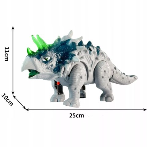 Dinozaur Interaktywny Triceratops - Chodzący, Świecący, Dźwięki dla Dzieci